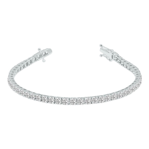 SZUL Women's 7 Carat TW Lab Grown Diamond Tennis Bracelet in 14K White Gold (G-H Color, VS1-VS2 Clarity)
