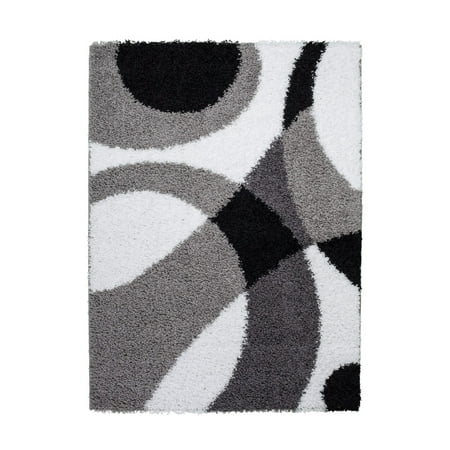 Ladole Rugs Grey White Indoor Solid Plain Soft Area Rug Mat Solid Plain Soft Area Rug Mat