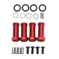 thumbnail image 3 of Adaptadores de hexagonal de rueda de aluminio de 4 piezas mm, combinador más de extensión de 29,5 mm para 144001, 124018, 1240 - Rojo Yotijar Piezas de coche rc de ruedas hexagonales de 12 mm, 3 of 8