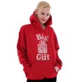 thumbnail image 3 of Funny Big Wrapped Christmas Present Unisex Plus Fleece Graphic Hoodie Brisco Brands 4X, 3 of 5