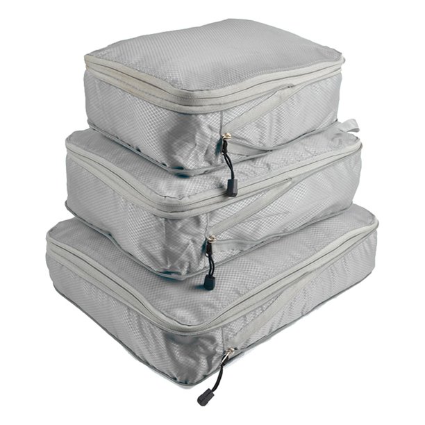 Toystoory Maleta de compresión resistente al desgaste bolsas organizadoras de equipaje almacenamiento para zapatos gris Type3 NO3