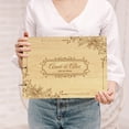 thumbnail image 2 of Darling Souvenir Personalized Engraved Laser Cut Wedding Guest Book Wooden Cover Sign-in Book Registry Guestbook Scrapbook-H2, 2 of 7