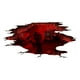 thumbnail image 2 of Halloween Horror Skeleton Red Man Living Room Home Floor Decoration Stickers, 2 of 9