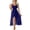 Purple, variant on JIANLAI Midi Dress For Women V Neck ,Chiffon Sleeveless High Split Flowy Long Dress, Elastic Waist Evening Party Cocktail Dress For Wedding Guest Holiday Formal Daily Occasions