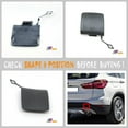 thumbnail image 5 of Trimla Rear Tow Cover for 16-19 BMW X1 F48 Fit 16d 18dX 18i 20dX 20iX 25dX 25iX xDrive sDrive SAV 2016 2017 2018 2019 bumper Towing Hook Eye Cap 51317361233, 5 of 5