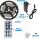 thumbnail image 2 of Inteprter Cinta LED 5M 5050 RGB SMD Tira de luces LED multicolor Control remoto infrarrojo no impermeable 44 teclas Fuente de alimentación 12V Decoración Iluminación navideña Inteprter HA017910-00, 2 of 6