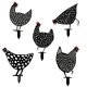thumbnail image 4 of Inteprter 1 pieza de estaca de pollo, arte de patio, estaca de hueca acrílica, decoración impermeable para césped y jardín Decoración del hogar C Inteprter HA003969-02, 4 of 6
