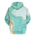 thumbnail image 3 of Abstract Turquoise Marble Art 3d Sweatshirts Hoodie Fashion Casual Personality Men's Women Street Hoodie Pullovers Long Sleeve Comfortable Top, 3 of 6