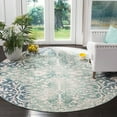thumbnail image 2 of SAFAVIEH Mystique Hayleigh Faded Floral Polyester Runner Rug, Blue/Ivory, 2'3" x 8', 2 of 6