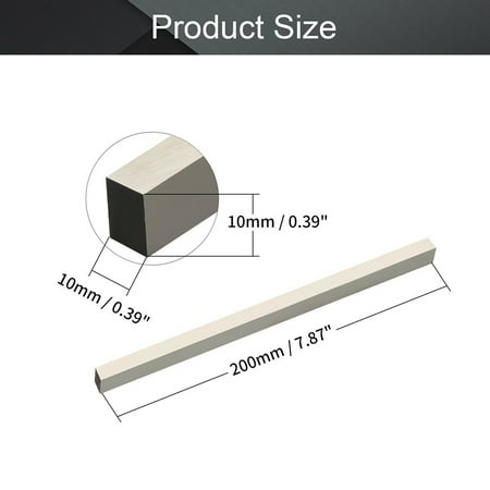 

Goodhd 200mm Length HSS Square Bar Milling Turning Bit Lathe Tool 4~20mm Fly Cutter