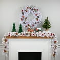 thumbnail image 2 of Northlight Pre-lit Mixed Pine Artificial Christmas Garland - 9' x 10" - White - Clear Lights, 2 of 6