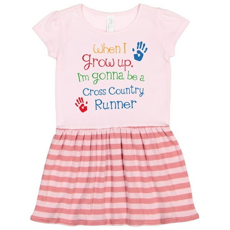 

Inktastic Cross country runner Future Gift Toddler Girl Dress