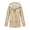 Apricot, variant on Women's & Men's Spring-Autumn Hooded Trench Coat