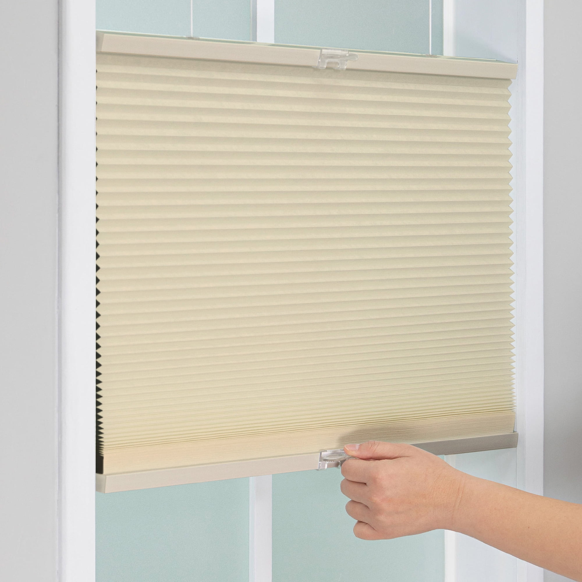 Regal Living Top Down Bottom Up Blackout Cordless Cellular Shade, Alabaster - 69.5" W x 48" L