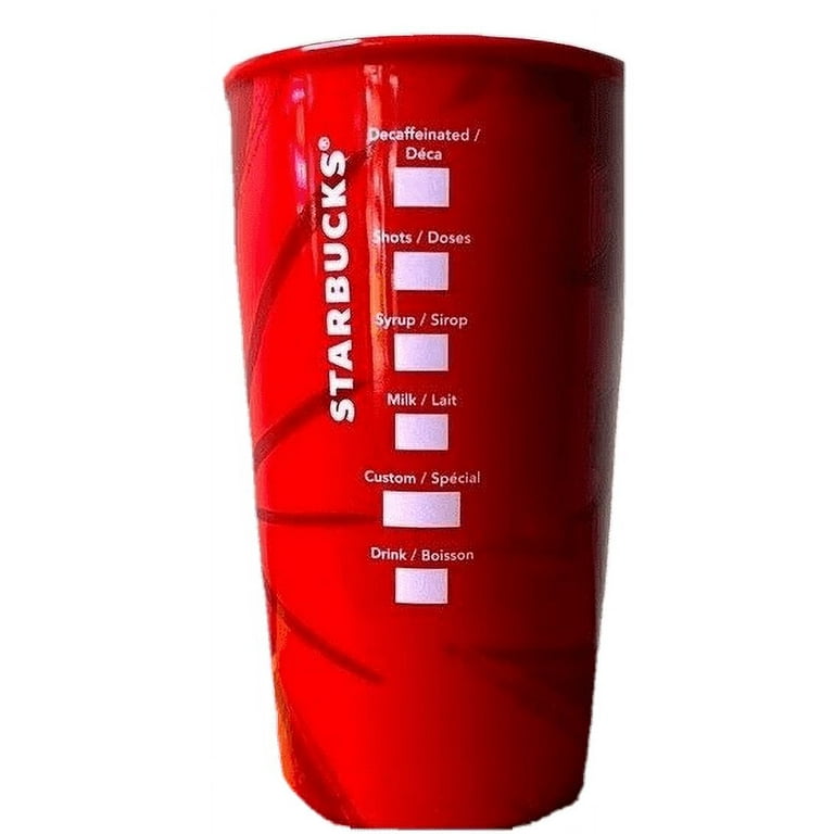 Starbucks Slim White Stainless Steel Tumbler Travel Mug Cup 16 oz