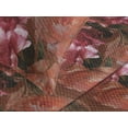 thumbnail image 3 of Ambesonne Peony Quilted Coverlet 3 Pcs, Grunge Effect Pattern Flowers, King Size, Pink Dark Salmon and Cinnamon, 3 of 4
