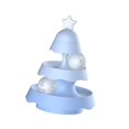 thumbnail image 3 of Rodillo de juguete para gatos, gatito interactivo, entrenamiento divertido, forma del de Navidad, juego ejercitador, juguetes para gatos, , 3 capas azul, 3 of 8