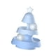 thumbnail image 3 of Juguete para gatos con ruedas, divertidos juguetes de pista con forma de árbol de Navidad, juguetes de rompecabezas para hacer ejercicio. 3 capas azul, 3 of 9