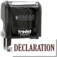 thumbnail image 1 of Self-Inking Declaration Stamp, Trodat Printy 4911, Press and Print Stamping, Impression Size 5/8" x 1-1/2", Up to 10,000 Impressions - Brown Ink, 1 of 10