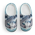 thumbnail image 3 of Logo Ghostbusters Frozen Empire Kid's Cotton Slippers Winter Warm Soft Plush Slippers with Rubber Sole Non-Slip Indoor Outdoor Slip on Shoes Fluffy House Slippers For Boys Girls Teen, 3 of 8