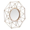 thumbnail image 3 of Joveco Round Decorative Metal Wall Mirror Gold 23.8"D, 3 of 5