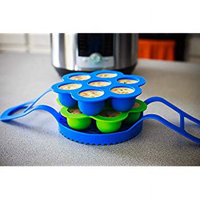 2PC Silicone Egg Bite Molds & Baking Sling - Premium Instant Pot