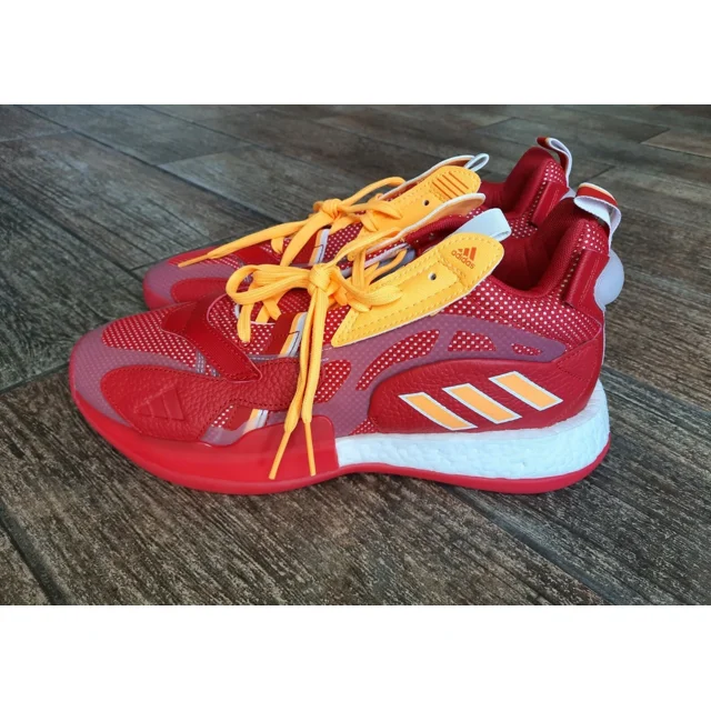 Adi-das ZoneBoost Collegiate Red Atlanta Hawks ATL Basketball Shoes Men's FY0869