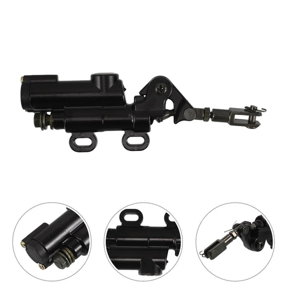 FOLOYORI Rear Brake Cylinder Pump Reliable Braking Safety Street Racing Motorcycles Black