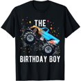 thumbnail image 1 of Birthday Boy Monster Truck Family Matching T-Shirt - White - L, 1 of 3