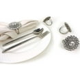 thumbnail image 4 of Bold & Beautiful Jeweled Napkin RingColor: SilverSize: 2.5"x2"Set of 4, 4 of 9