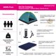 thumbnail image 2 of Kit para Acampar Bestway Casa de campaña, Colchón Queen y Bomba de Aire 3 Personas, 2 of 6