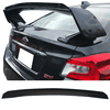 Ikon Motorsports Compatible with 15-21 Subaru WRX STI Top Gurney Flap Add-On Rear Trunk Spoiler Wing Matte Black 2015 2016 2017 2018 2019