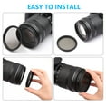 thumbnail image 3 of Camnoon 67mm Multi-Coated Variable ND Filter ND2-ND400 Adjustable Neutral Density Filter with Cleaning Cloth for, 3 of 8