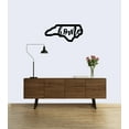 thumbnail image 2 of North Carolina Home State Silhouette Solid Steel Home Decor Decorative Accent Metal Art Wall Sign, 2 of 3