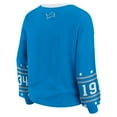 thumbnail image 3 of Women's WEAR by Erin Andrews  Blue Detroit Lions Sport Long-Sleeve T-Shirt, 3 of 6