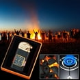 thumbnail image 4 of Taicans Vintage Windproof Torch Lighter with Watch Bezel Design,Dual Adjustable Blue/Soft Flame Refillable Butane Lighter for Men & Women,Collectible Gift (0.95x1.41x0.7in), 4 of 6