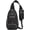Black, variant on Men's Outdoor Sling Bag – Multi-Pocket, Water-Resistant, Breathable Back, Daypack Multipurpose Cross Body Chest Bag