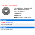thumbnail image 2 of Front Brake Rotor - Compatible with 2014 - 2020 Chevy Impala 2015 2016 2017 2018 2019, 2 of 2
