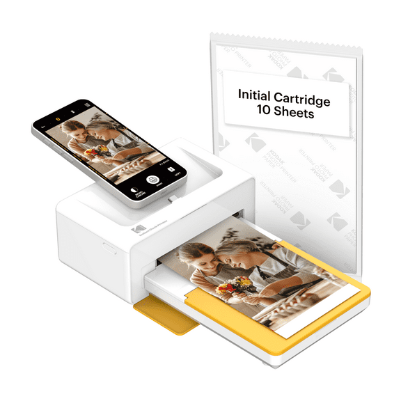 KODAK Dock Plus 4PASS Instant Photo Printer (4x6 inches) 10 Sheets