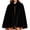 B_ Black Capes & Cloaks, variant on UTSJKR Women Velvet Short Cape, Stand Collar Button‑Front Cloak, Loose Open‑Front Poncho Outerwear for Halloween Cosplay and Daily Dress Matching Black