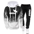 thumbnail image 1 of Sudadera con capucha y pantalones deportivos negros para hombre, conjunto deportivo informal diario de alta calidad para hombre, conjuntos de otoño 2023, oferta nueva, 1 of 3