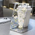 thumbnail image 3 of Funda de teléfono con flores transparentes para iPhone 11, funda para iPhone 13, 12, 14, 16, 15 Pro Max, XR, XS, X, 7, 8 SE, funda estética floral, 3 of 5