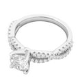 thumbnail image 3 of Sterling Silver Infinity Twist Vintage Simulated 1.0 CT Diamond Engagement Ring Promise Bridal Ring For Women (4), 3 of 6