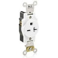 thumbnail image 2 of Leviton 5461-W Single Receptacle Industrial Grade 6-20R 20A 250V BandS Wired - White, 2 of 3