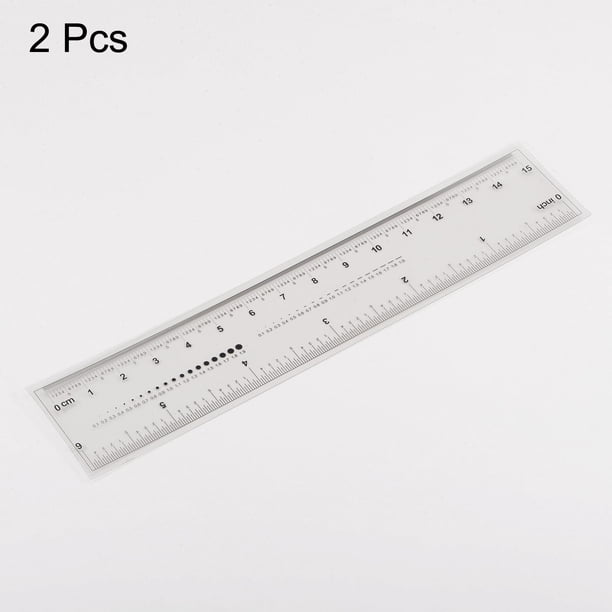 Règle Flexible En PET 16 Pouces – 0,1 Mm D’épaisseur, Souple Et Pliable – Uxcell, échelle Claire