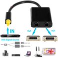 thumbnail image 3 of Adaptador divisor de cable de audio digital óptico SUGARMOM de 2 vías SPDIF Toslink, concentrador de 1 a 2 salidas, 3 of 8