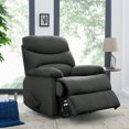 thumbnail image 3 of Homesvale Perie Gray Microfiber Wall Hugger Recliner Chair, 3 of 7