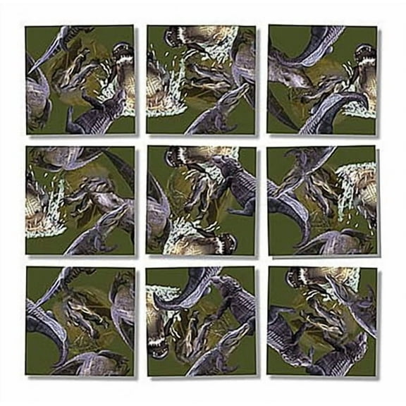 B Dazzle Alligators Scramble Squares 9 Piece Puzzle