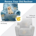 thumbnail image 4 of Kuiaobaty Marble Print Reclining Sofa Slipcover Breathable Recliner Chair Cover Durable Reclining Slipcover Washable Recliner Couch Cover with Elastic Bottom for Living Room, 4 of 8