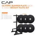 thumbnail image 2 of Set de discos de pesas CAP Barbell PRO de 100 lb con soporte, 2 of 8